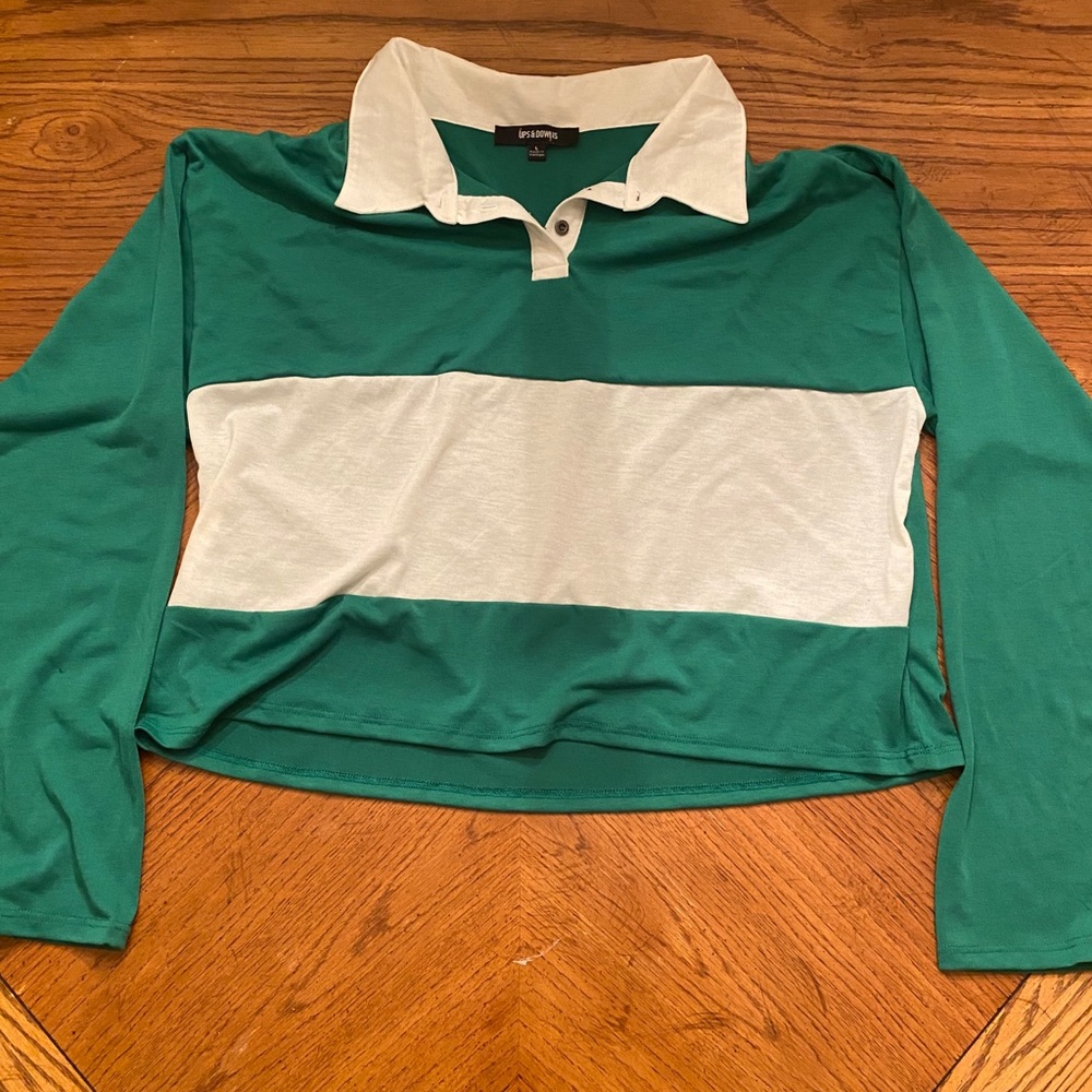 Collared crop top